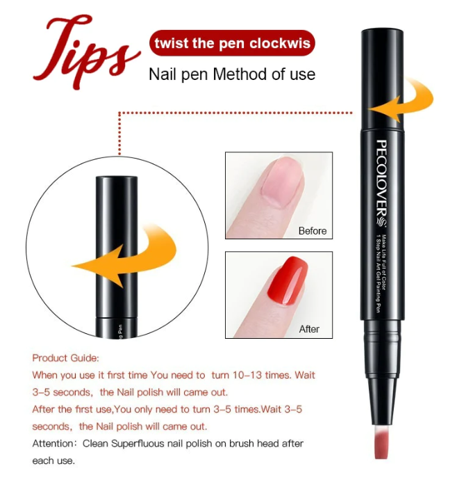 Nail Gel Pen - Persian Red